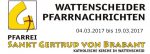 Wattenscheider Pfarrnachrichten für die Zeit vom 04.03.-19.03.17
