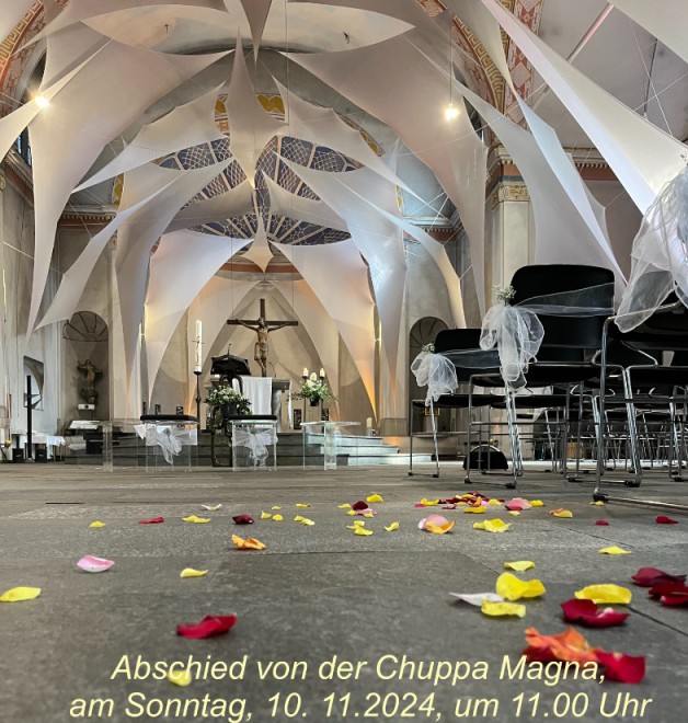 Abschied von der Chuppa Magna am 10.11.2024 um 11:00 Uhr