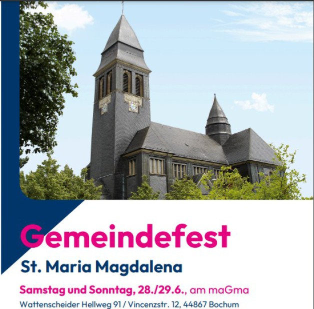Gemeindefest St. Maria Magdalena am 28. und 29.06.2025